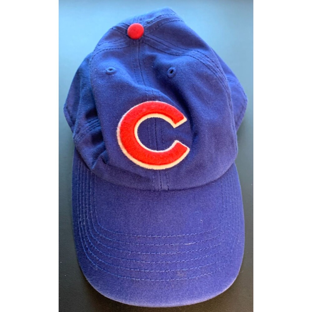 Chicago Cubs 47 Brand Franchise Fitted Hat Medium MLB Blue, Green Underbrim, Dad